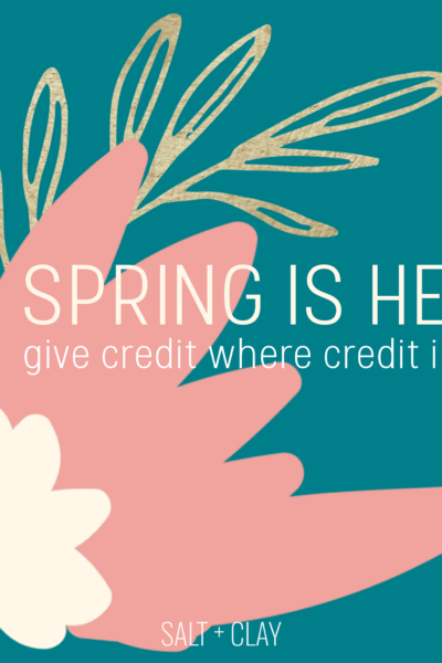 give credit where credit is due