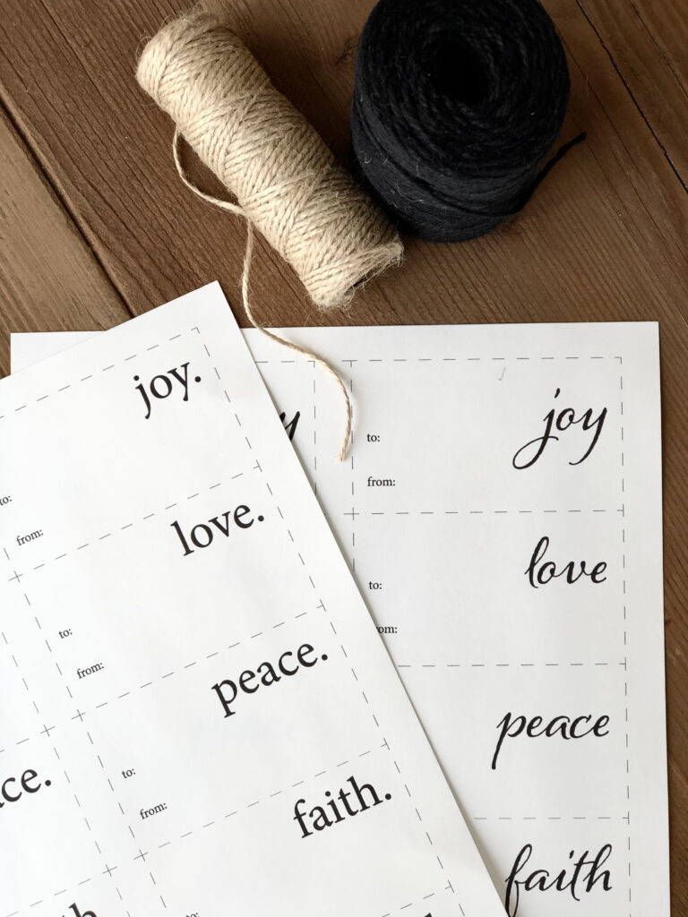 Free Printable Gift Labels